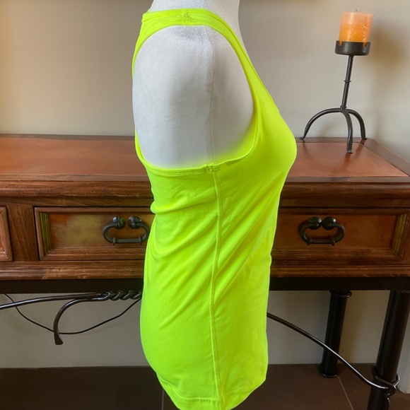90 Degree by Reflex Racer-Back Sleeveless Workout Top Fluorescent Yellow Size M - Picture 6 of 11